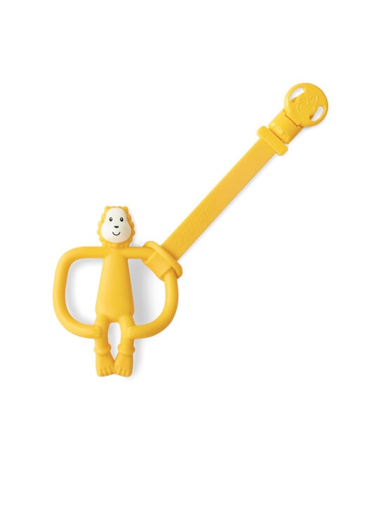 Matchstick Monkey Double Soother Clip - Lion and Giraffe image number 2